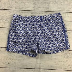Vineyard Vines Shorts sz 4 3.5" Inseam Blue White Patterned Women's